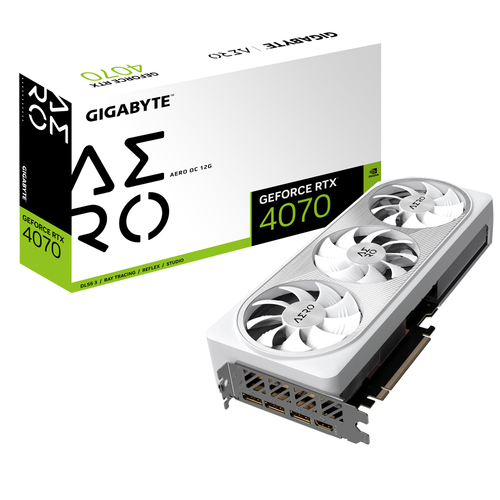 Gigabyte GV-N4070AERO OC-12GD Grafikkarte - DLSS 3 fähig 